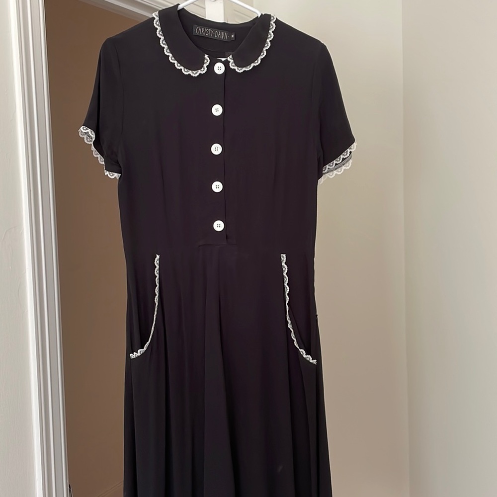 Christy Dawn handmade dress, black, size medium